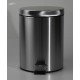 Мусорное ведро круглое Zerix Solo-TC0105 SS Color 5 л цвет нержавейка (ZX5897)