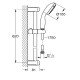 Душовий набір 2 режими струменя Grohe Tempesta 100 (26162001)