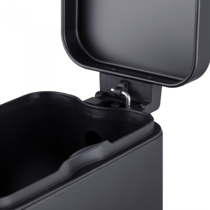 Мусорное ведро с плавным закрытием прямоугольное Mixxus Premium Quadro-TC0105 Black 5 л цвет черный Мусорное ведро с плавным закрытием прямоугольное Mixxus Premium Quadro-TC0105 Black 5 л цвет черный