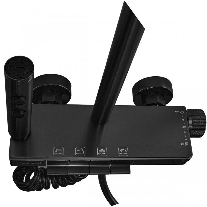 Душова колона Champion PBL-009-J Black зі змішувачем з кнопковим перемикачем, 4 режими (CH6499)