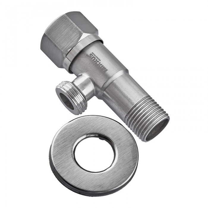 Кран для подключения сантехприборов Mixxus VAL-06-1/2x1/2 с нерж.ст.SUS304 (MI6056)