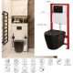 Комплект унитаз с инсталляцией для унитаза Mixxus Premium BEVEL-SET-2101 BLACK система смыва TORNAD Комплект унитаз с инсталляцией для унитаза Mixxus Premium BEVEL-SET-2101 BLACK система смыва TORNAD
