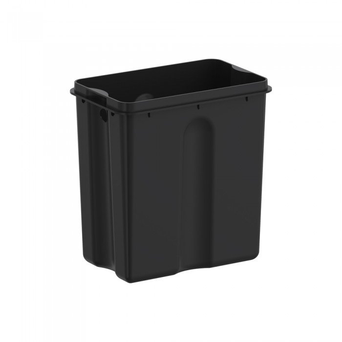 Відро для сміття з плавним закриттям прямокутне Koer TC-010315-02 15 л колір нержавійка (KR5603)