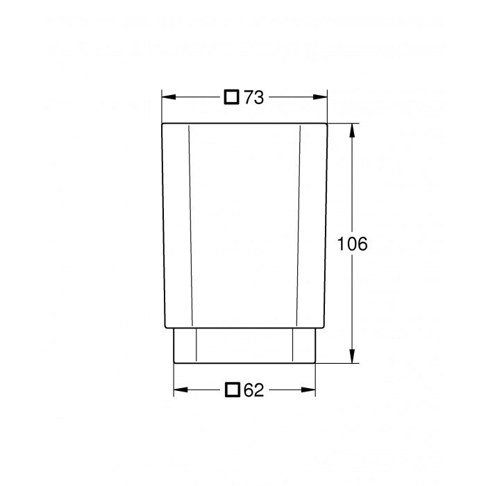 Стакан для зубных щеток Grohe Selection Cube (40783000) Стакан для зубных щеток Grohe Selection Cube (40783000)