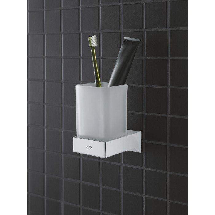 Стакан для зубных щеток Grohe Selection Cube (40783000) Стакан для зубных щеток Grohe Selection Cube (40783000)