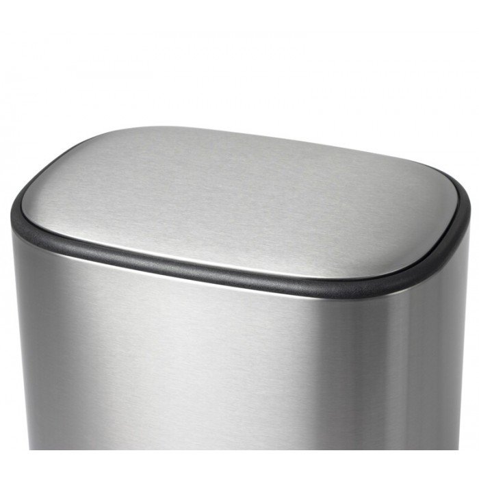 Відро для сміття з плавним закриттям овальне Mixxus Premium Diverse-TC0112 SS Color 12л колір нержавіюче