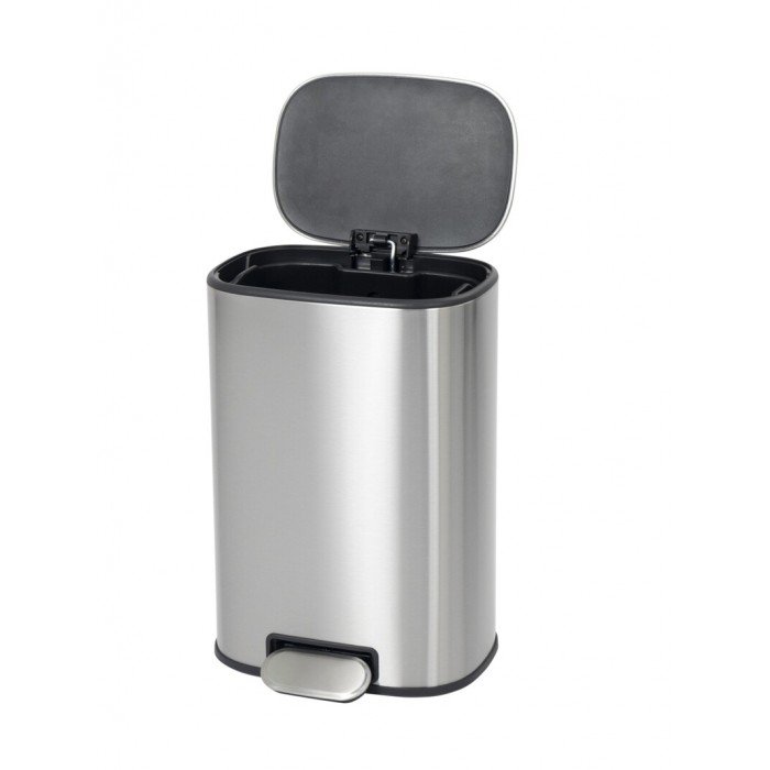 Відро для сміття з плавним закриттям овальне Mixxus Premium Diverse-TC0112 SS Color 12л колір нержавіюче