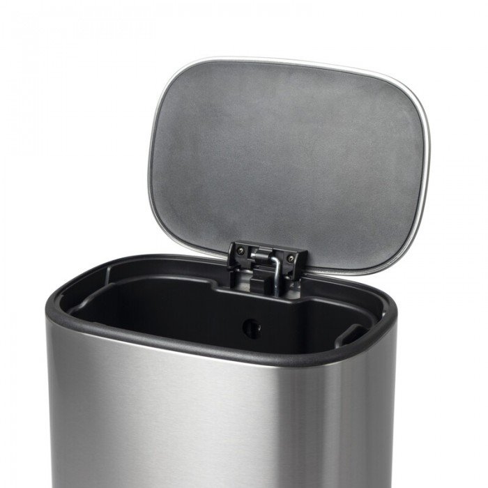 Відро для сміття з плавним закриттям овальне Mixxus Premium Diverse-TC0112 SS Color 12л колір нержавіюче