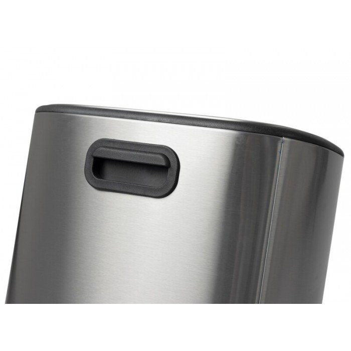 Відро для сміття з плавним закриттям овальне Mixxus Premium Diverse-TC0112 SS Color 12л колір нержавіюче