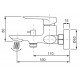 Смеситель для ванны с коротким изливом Koer KB-40028-01 (KR5305) Смеситель для ванны с коротким изливом Koer KB-40028-01 (KR5305)