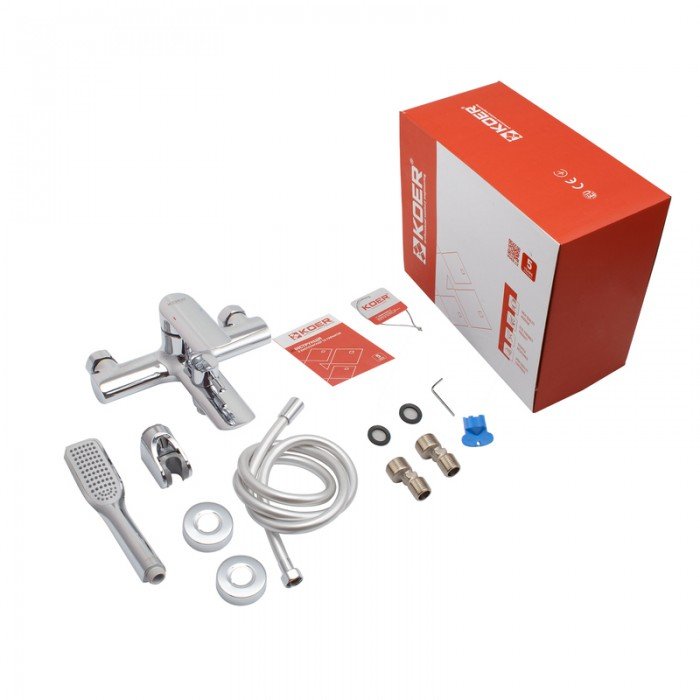 Смеситель для ванны с коротким изливом Koer KB-40028-01 (KR5305) Смеситель для ванны с коротким изливом Koer KB-40028-01 (KR5305)