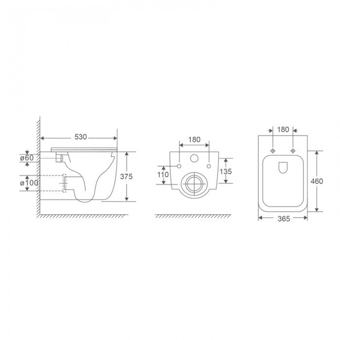 Унитаз подвесной Mixxus Premium Diverse-0101-T1 530x365x373mm, система смыва Tornado 1.0 (MP6477) Унитаз подвесной Mixxus Premium Diverse-0101-T1 530x365x373mm, система смыва Tornado 1.0 (MP6477)