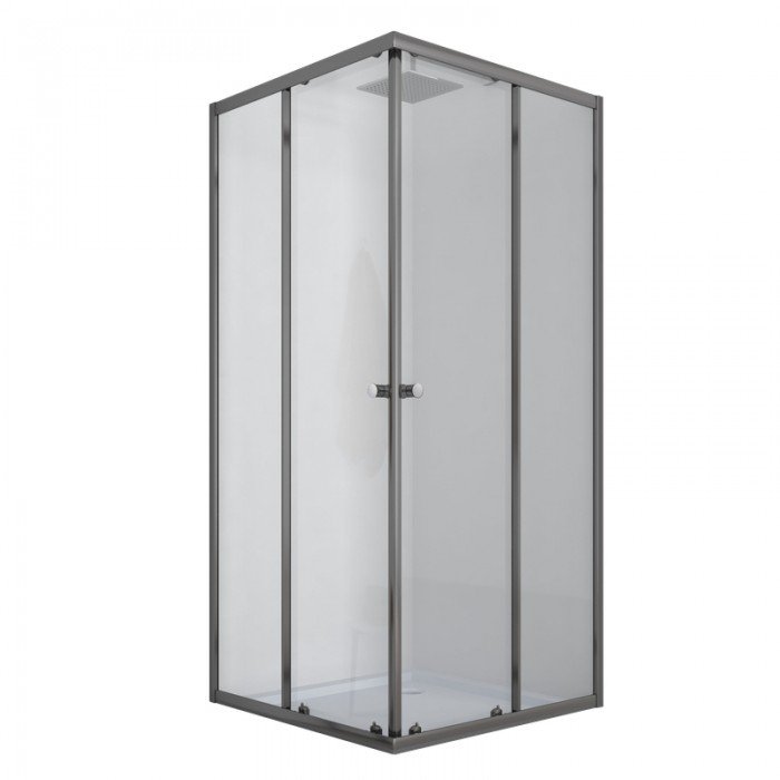Душевая кабина с низким поддоном Mixxus CUBIC SCT01-90x90x195-TR GRAPHITE прозрачное стекло 4мм (MI Душевая кабина с низким поддоном Mixxus CUBIC SCT01-90x90x195-TR GRAPHITE прозрачное стекло 4мм (MI