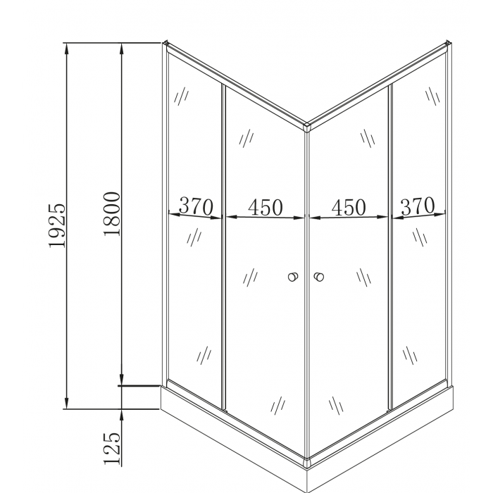 Душевая кабина с низким поддоном Mixxus CUBIC SCT01-90x90x195-TR GRAPHITE прозрачное стекло 4мм (MI Душевая кабина с низким поддоном Mixxus CUBIC SCT01-90x90x195-TR GRAPHITE прозрачное стекло 4мм (MI