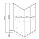 Душевая кабина с низким поддоном Mixxus CUBIC SCT01-90x90x195-TR GRAPHITE прозрачное стекло 4мм (MI Душевая кабина с низким поддоном Mixxus CUBIC SCT01-90x90x195-TR GRAPHITE прозрачное стекло 4мм (MI