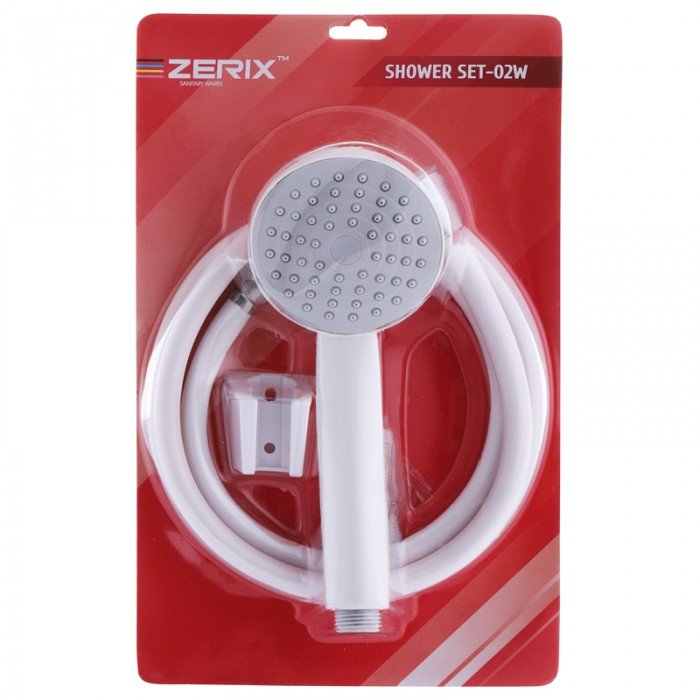 Душевой набор (шланг, лейка, кронштейн) белый Zerix Shower SET-02W (ZX3096) Душевой набор (шланг, лейка, кронштейн) белый Zerix Shower SET-02W (ZX3096)