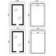 Зеркало Mixxus HARD MR07-50x80 с Led Touch, Anti-fog, димером, регулятором яркости (MX9992)