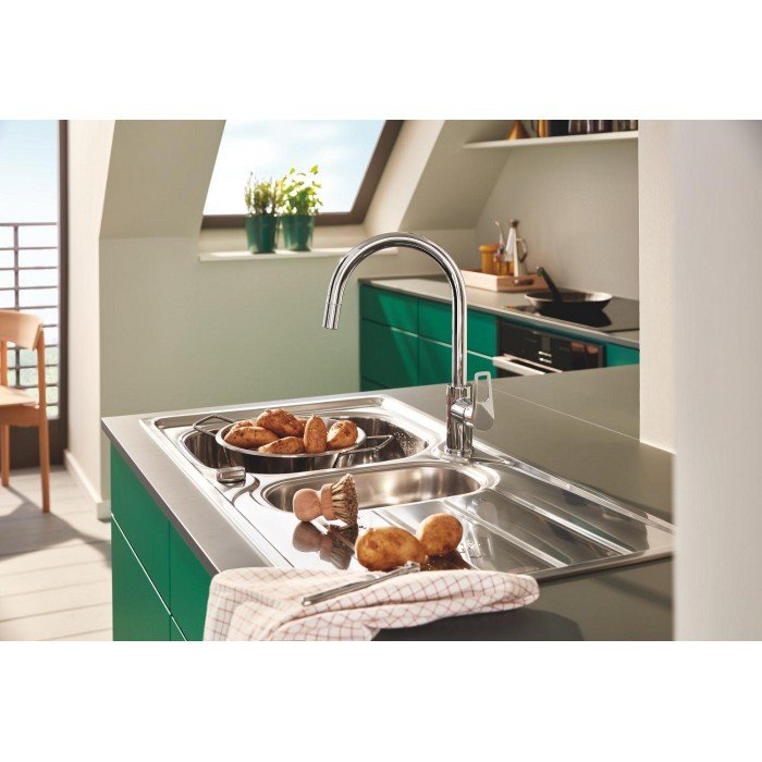 Одноважільний змішувач для кухні Grohe BauLoop New (30543000)