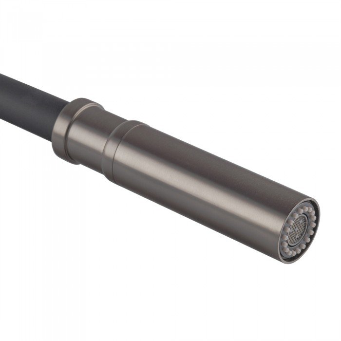 Смеситель для кухни Koer KI-70026-07 с черным силиконовым изливом (KR5211)