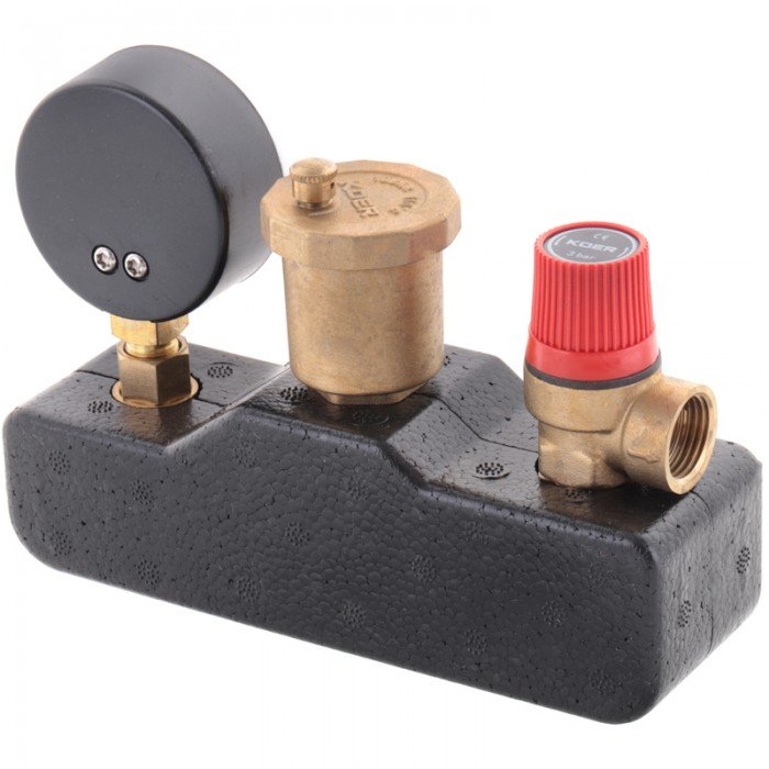 Группа безопасности 1" (в термоизоляционном кожухе) Koer KR.105PT (KR2753) Группа безопасности 1" (в термоизоляционном кожухе) Koer KR.105PT (KR2753)