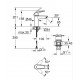 Однорычажный смеситель для раковины S-Size Grohe Eurosmart New с нажимным донным клапаном (23922003 Однорычажный смеситель для раковины S-Size Grohe Eurosmart New с нажимным донным клапаном (23922003