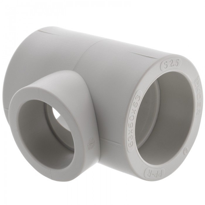 Трійник редукційний 63x50x63 PPR KOER K0055.PRO (KP0064) Трійник редукційний 63x50x63 PPR KOER K0055.PRO (KP0064)