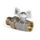 Кран с американкой 3/4" (Koer KR.227.W) белый (KR0097)
