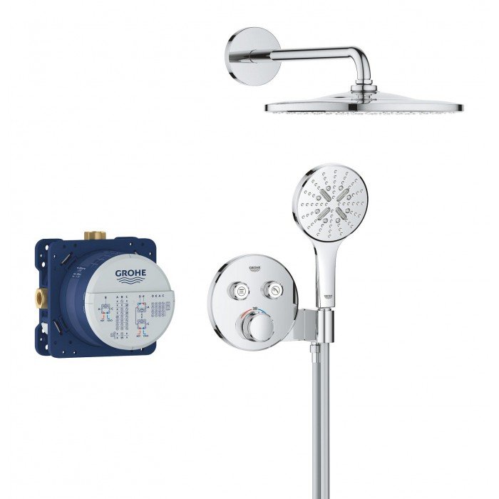 Скрытая душевая система с Rainshower Mono 310 Grohe Grohtherm SmartControl (34866000)