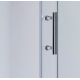Душова кабіна з низьким піддоном Mixxus HARD SCT01-100x80x198-TR CHROME прозоре скло 5мм (MI69