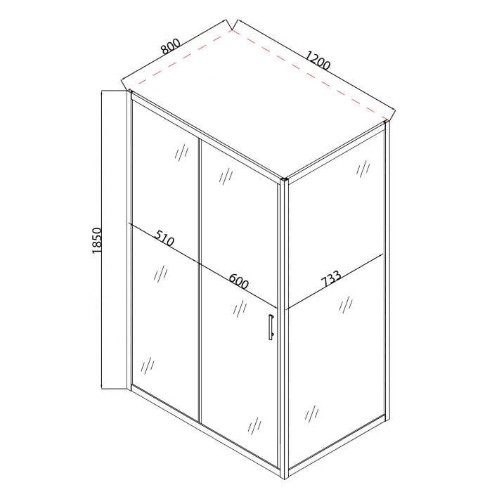 Душова кабіна без піддону Mixxus HARD SC01-120x80x185-TR CHROME прозоре скло 5мм (MI6912) Душова кабіна без піддону Mixxus HARD SC01-120x80x185-TR CHROME прозоре скло 5мм (MI6912)