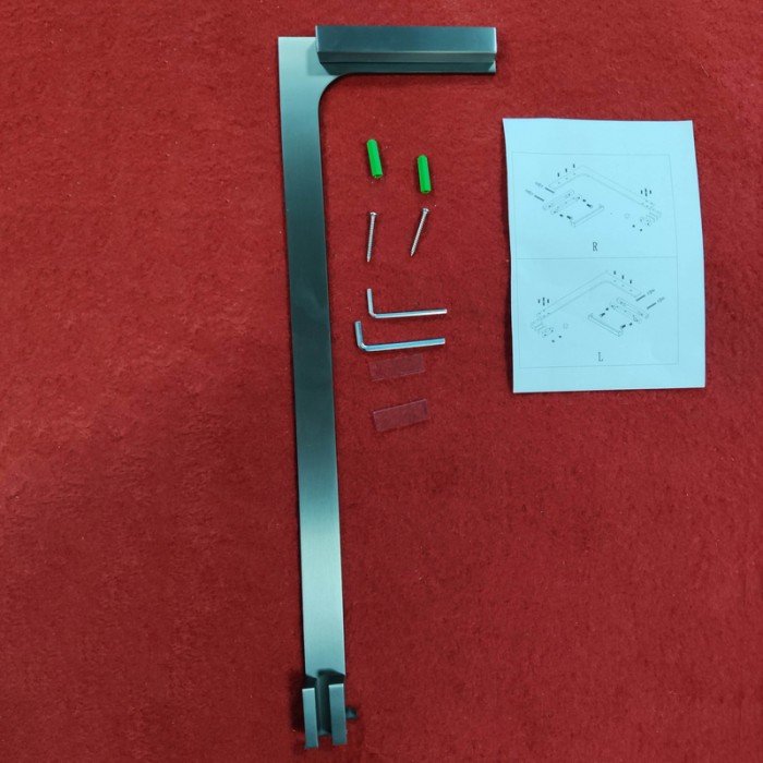 Душевая перегородка Koer SR SP02-100x200-TR-07 Walk-In прозрачное стекло Easy Clean 8мм, графит (KR Душевая перегородка Koer SR SP02-100x200-TR-07 Walk-In прозрачное стекло Easy Clean 8мм, графит (KR