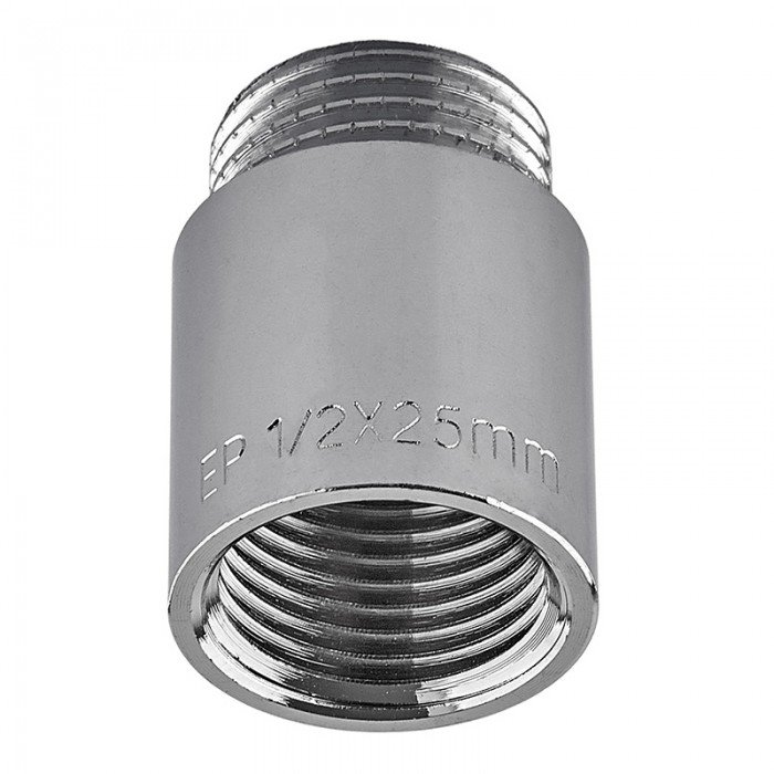 Удлинитель Europroduct EP.E025.Chr - 1/2"MF-25мм хром (EP6124)
