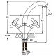 Смеситель для умывальника Haiba Dominox 272 (HB0081) Смеситель для умывальника Haiba Dominox 272 (HB0081)