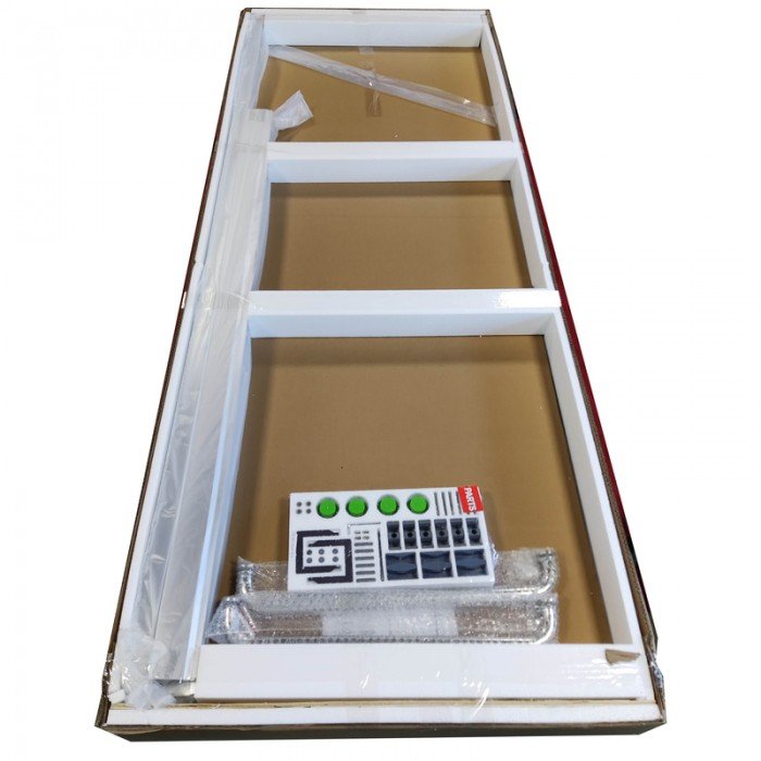 Дверь в нишу Koer SR SD03-140x200-TR-01 прозрачное стекло Easy Clean 8мм, хром (KR5385)