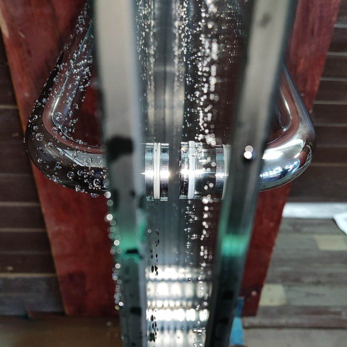 Дверь в нишу Koer SR SD03-140x200-TR-01 прозрачное стекло Easy Clean 8мм, хром (KR5385)