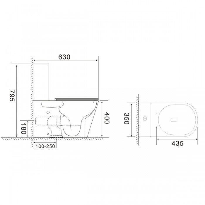 Бачок для унитаза-компакта Mixxus Bevel-0407-T1 Tank 630х350х795 со сливной арматурой (MI8323) Бачок для унитаза-компакта Mixxus Bevel-0407-T1 Tank 630х350х795 со сливной арматурой (MI8323)