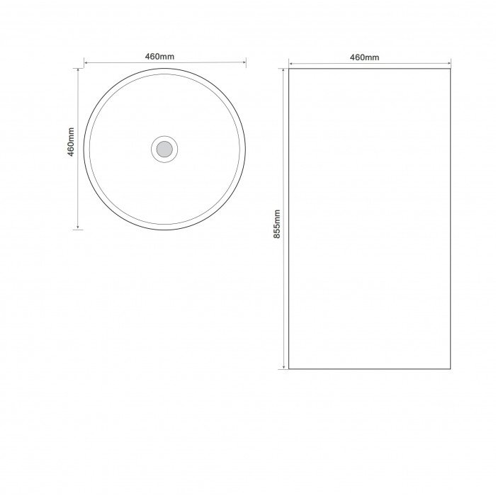 Раковина моноблок MIXXUS PREMIUM ELLIPSE-1101 460х460х855mm с переливом (MP6573) Раковина моноблок MIXXUS PREMIUM ELLIPSE-1101 460х460х855mm с переливом (MP6573)