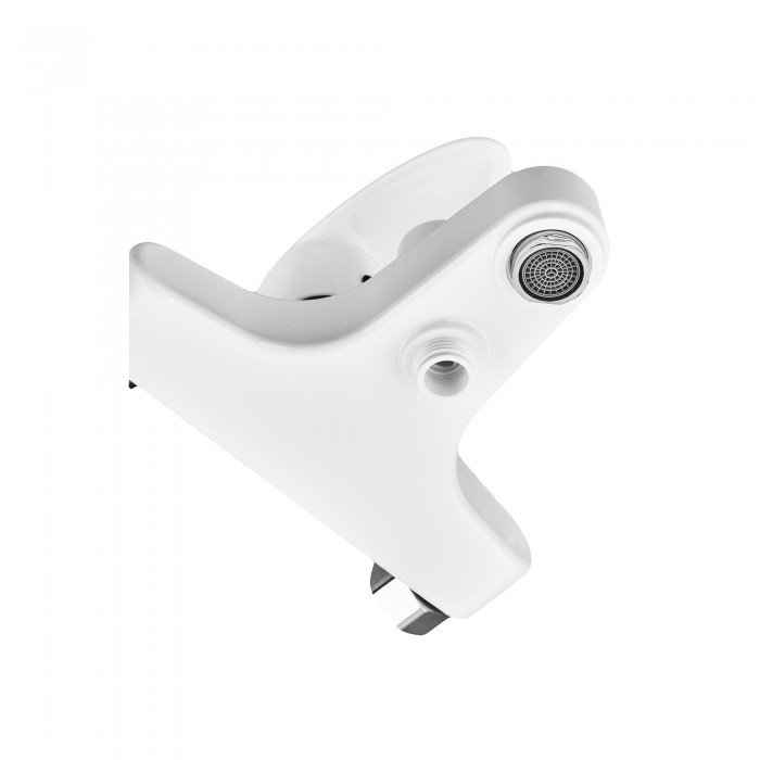 Смеситель для ванны Plamix CEZAR-009 EURO SET White, со шлангом, лейкой и кронштейном (PM0692) Смеситель для ванны Plamix CEZAR-009 EURO SET White, со шлангом, лейкой и кронштейном (PM0692)