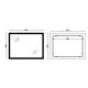 Зеркало Mixxus FLAT MR04-80x60 с Led Touch, Anti-fog, димером, регулятором яркости, часами (MI6928)