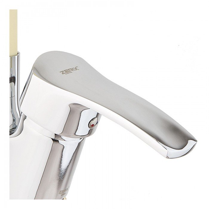 Кухонний змішувач із силіконовим виливом Zerix YUB 279 Reflector Ivory (ZX4977)
