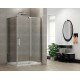 Душевая кабина без поддона Koer SR SC02-100x80x200-TR-01 прозрачное стекло Easy Clean 8мм, хром (KR Душевая кабина без поддона Koer SR SC02-100x80x200-TR-01 прозрачное стекло Easy Clean 8мм, хром (KR