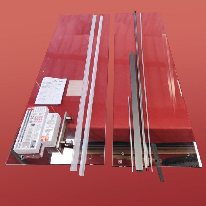 Двері в нішу Koer SR SD01-120x200-TR-07 прозоре скло Easy Clean 8мм, графіт (KR5378) Двері в нішу Koer SR SD01-120x200-TR-07 прозоре скло Easy Clean 8мм, графіт (KR5378)