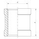 Муфта 3/4" Koer KF.C08 (KF0011) Муфта 3/4" Koer KF.C08 (KF0011)