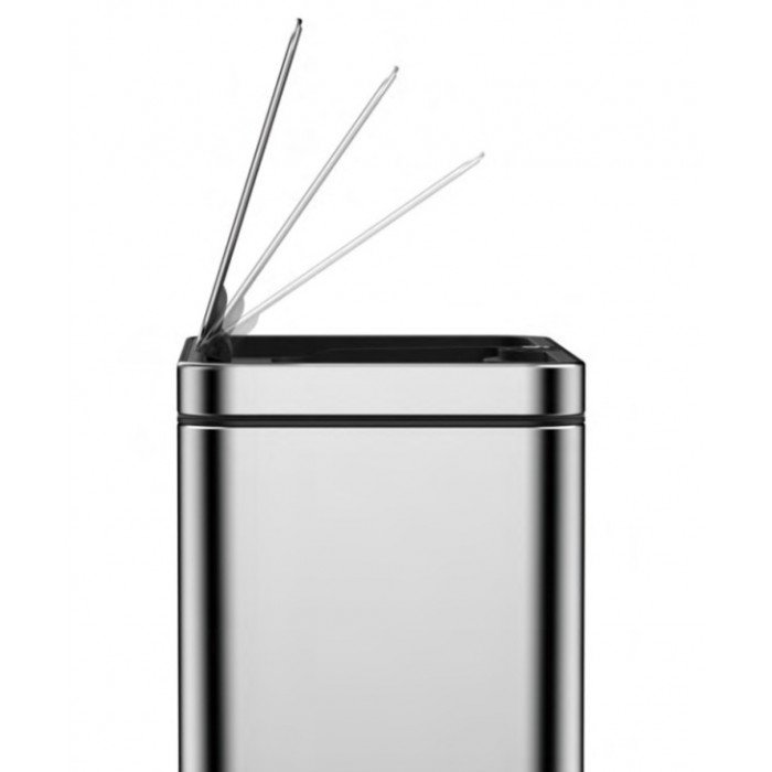 Відро для сміття сенсорне прямокутне Koer TC-020212-02 12 л колір нержавійка (KR5584)