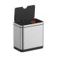Відро для сміття сенсорне прямокутне Koer TC-020212-02 12 л колір нержавійка (KR5584)