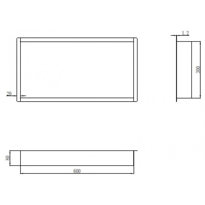 Полка в ванную Mixxus Premium Niche-0102 (MI6679) Полка в ванную Mixxus Premium Niche-0102 (MI6679)