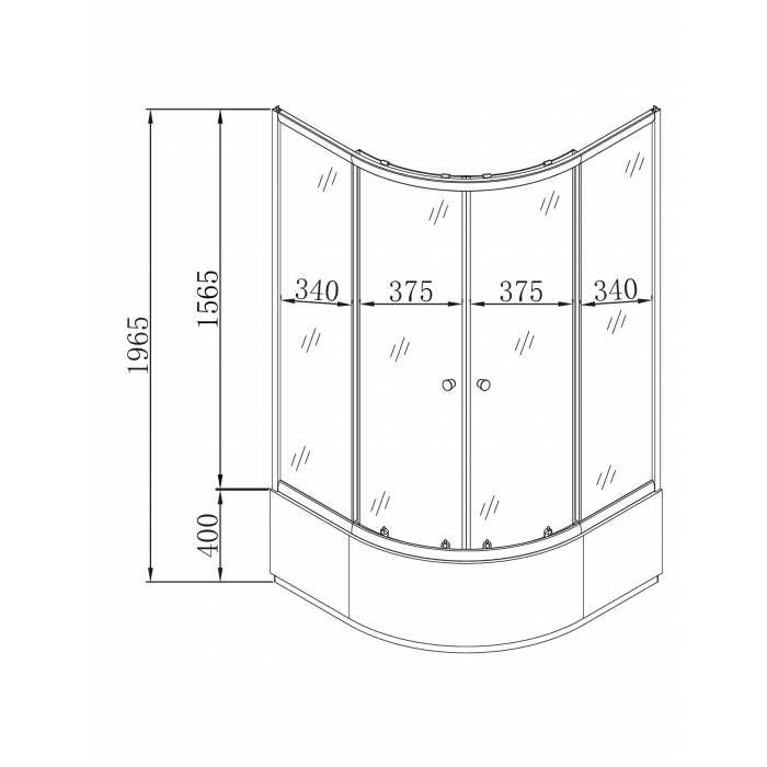 Душевая кабина с высоким поддоном Mixxus PLAIN SCT01-90x90x195-GR SATIN серое тонированное стекло 4 Душевая кабина с высоким поддоном Mixxus PLAIN SCT01-90x90x195-GR SATIN серое тонированное стекло 4