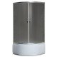 Душевая кабина с высоким поддоном Mixxus PLAIN SCT01-90x90x195-GR SATIN серое тонированное стекло 4 Душевая кабина с высоким поддоном Mixxus PLAIN SCT01-90x90x195-GR SATIN серое тонированное стекло 4