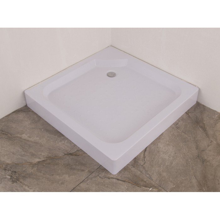 Душовий піддон із сифоном Mixxus CUBIC ST01-90x90x13 діаметр зливу 52 мм (MI6917)