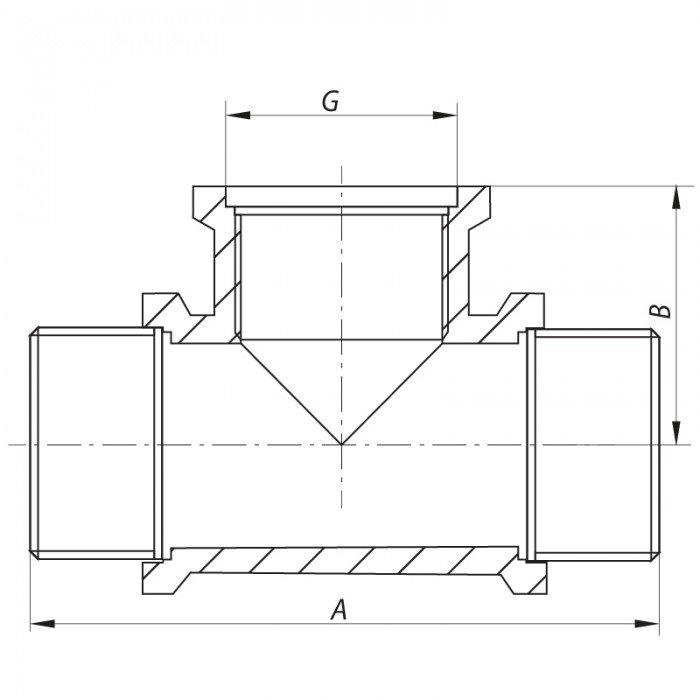 Тройник 1/2" НВН Koer KF.T06MFM (KF0070) Тройник 1/2" НВН Koer KF.T06MFM (KF0070)